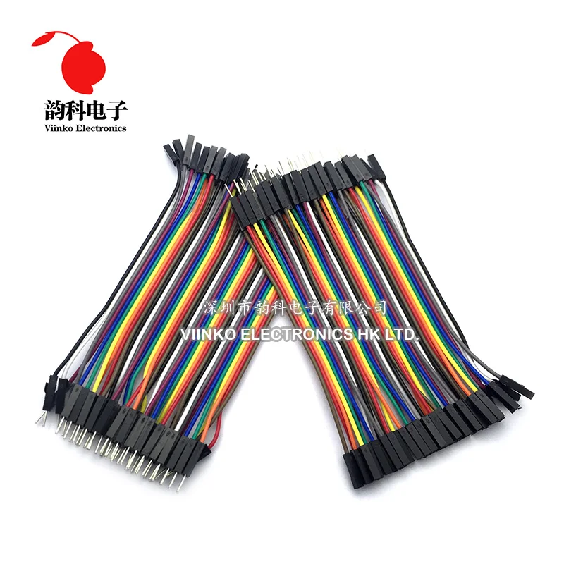 

Dupont Line 40pcs 10cm Female to Male Jumper Wire Dupont Cable for arduino