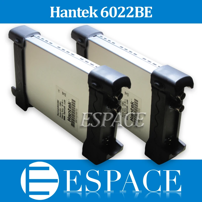 5 шт./лот Hantek 6022BE USB цифровой осциллограф 2 канала 20 МГц 48msa/s с оригинальной