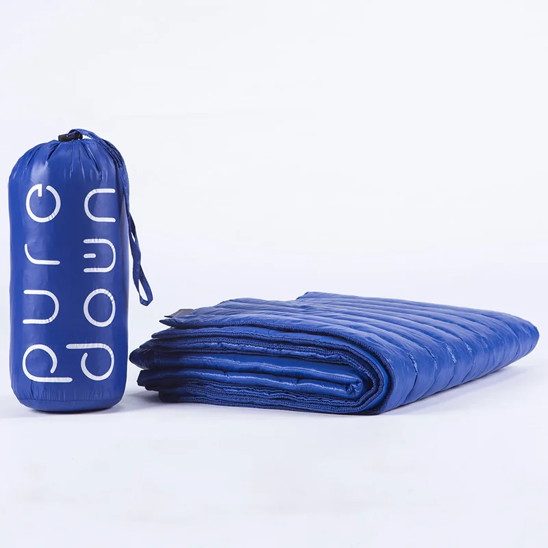 2015 Nylon Waterproof White Goose Down Indoor/Outdoor Blanket Foldable