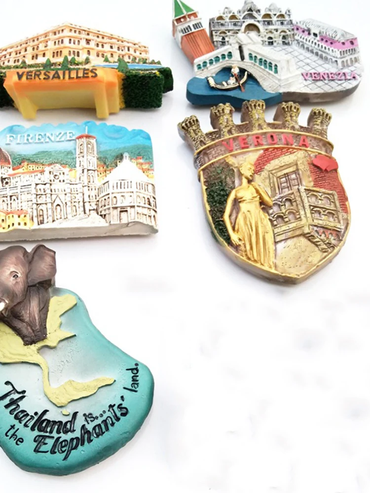 New Fashion World Travel Venice Canada Famous Building Souvenir Magnet Fridge Magnet Stickers DIY Home Decor Message Holder