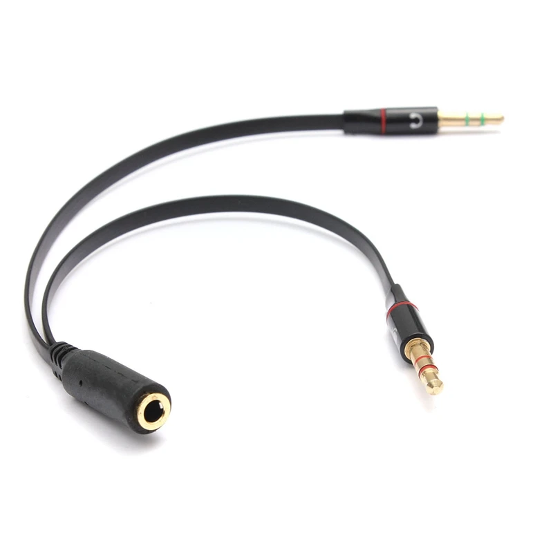 shipping traced! 3pcs 3.5mm Jack Audio Splitter Y mic Cable Headphone