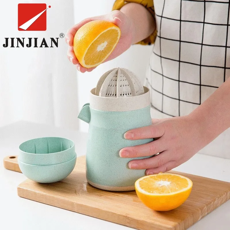 JINJIAN Fruit &amp Vegetable Tools Convenient Plastic Hand Manual Squeezer Orange Lemon Juice Press Squeeze Juicer 2017 | Дом и сад