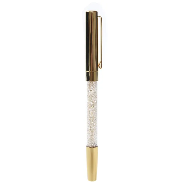 Black Ink 0.5mm Ballpoint Pen Luxury Metal Crystal Diamond Signature Ball Pen School Office