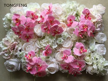 

10pcs/lot Artificial silk hydrangea rose orchid 3D flower wall wedding backdrop decoration flower stage decoration TONGFENG