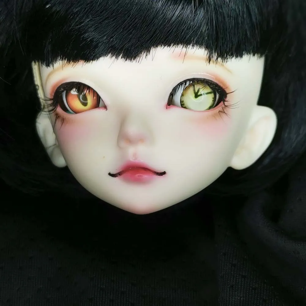 Дата битва Tokisaki Kurumi Bjd глаза часы глаза 1/4 1/3/6 1/8 BJd Кукла SD MSD 8 мм 10 мм 12 мм 14 мм 16 мм с принтом куклы аксессуары