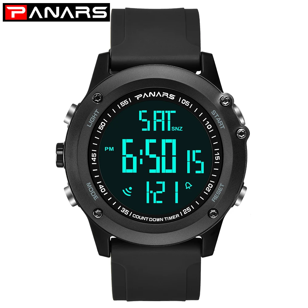 

PANARS Top Luxury Sports Watches Men Waterproof LED Digital Watch Fashion Casual Men's Wristwatches Clock Relogio Masculino