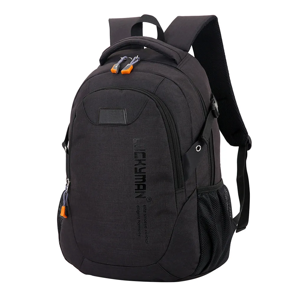 OCARDIAN популярный мужской женский рюкзак унисекс рюкзак школьные сумки школьный рюкзак Рабочая дорожная сумка через плечо Mochila рюкзак для подростков - Цвет: black