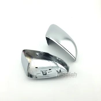 

1:1 Replacement Silver Mirror Caps ABS Matt Chrome Car Side Mirror Covers for Volkswagen POLO 2014 2015 2016 2017