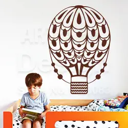 Хорошее качество искусства Новый дизайн украшения дома горячий воздух воздушный шар виниловый стикер съемный Творческий самолетов ПВХ