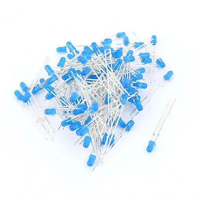 100 шт. светодиод 3 мм Синяя круглая лампа для Arduino Raspberry Pi|led chandelier bulb|led bulbled stop light bulb