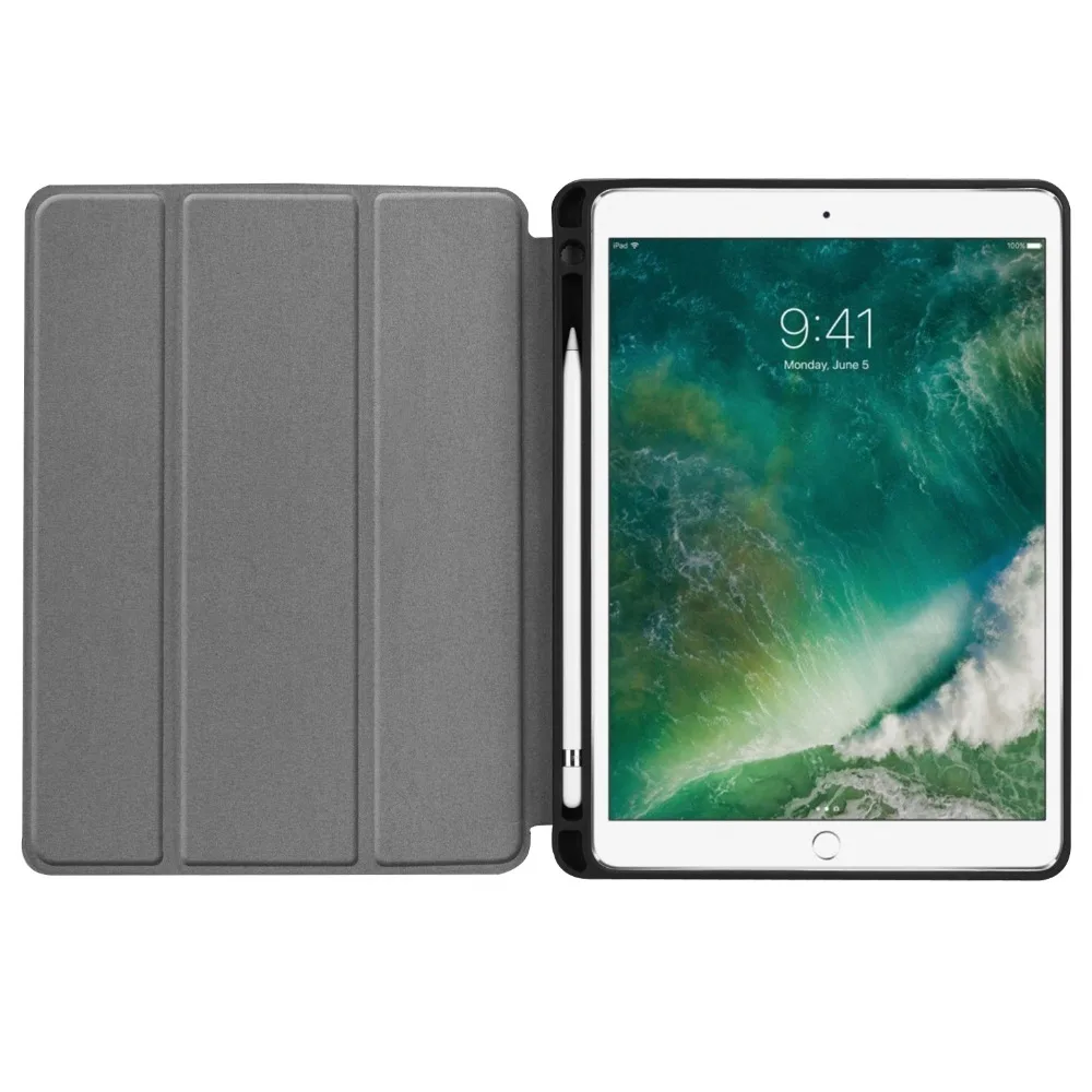 Чехол для iPad Air 3 10,5 /Pro 10,5 Smart Wake Sleep Cover для iPad Pro 10. 5 держатель ручки Флип кожаный чехол Fundas