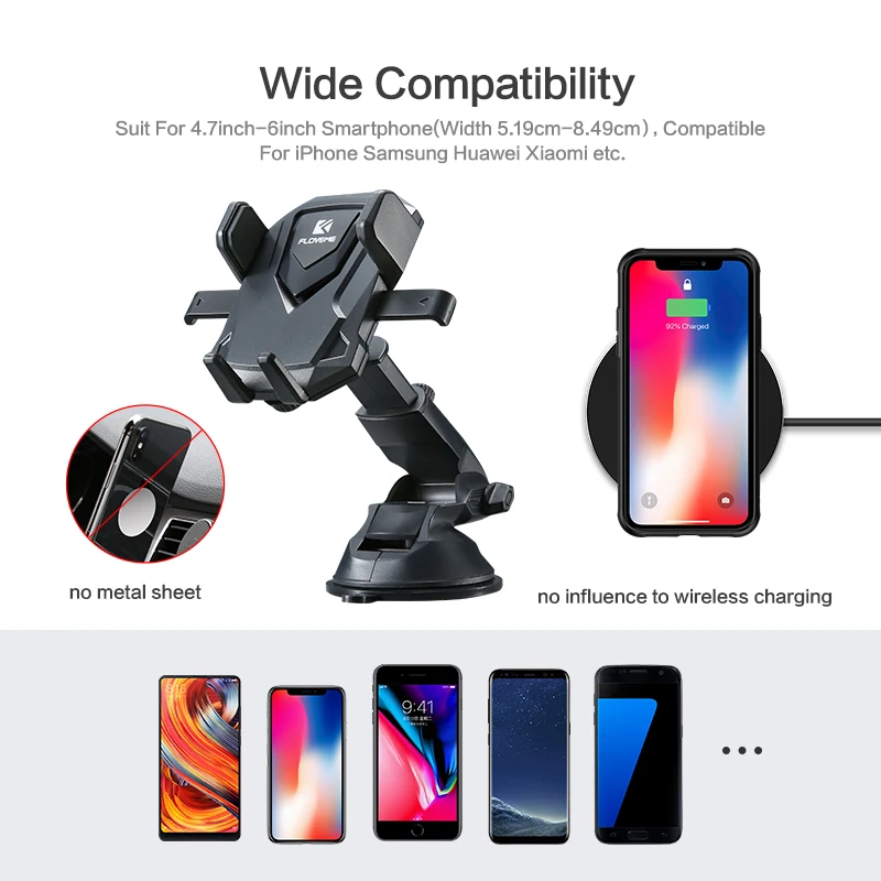 FLOVEME Universal Auto Telefon Halter 360 Rotatation Sucker Auto Halter Für iPhone Für Samsung Xiao