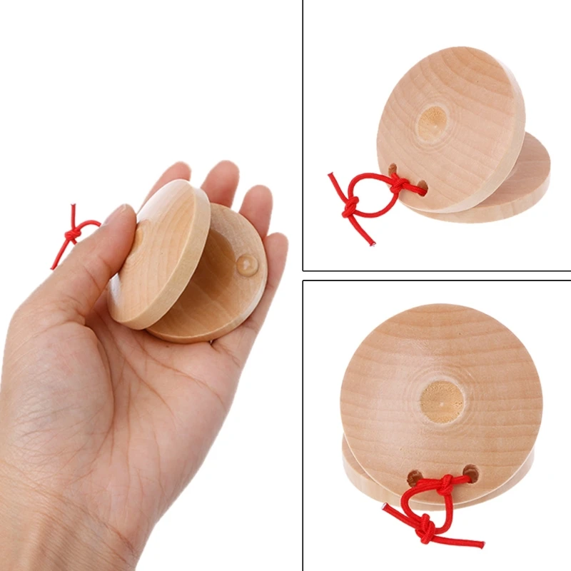 Wooden Wood Percussion Flamenco Musical Instrument Kids