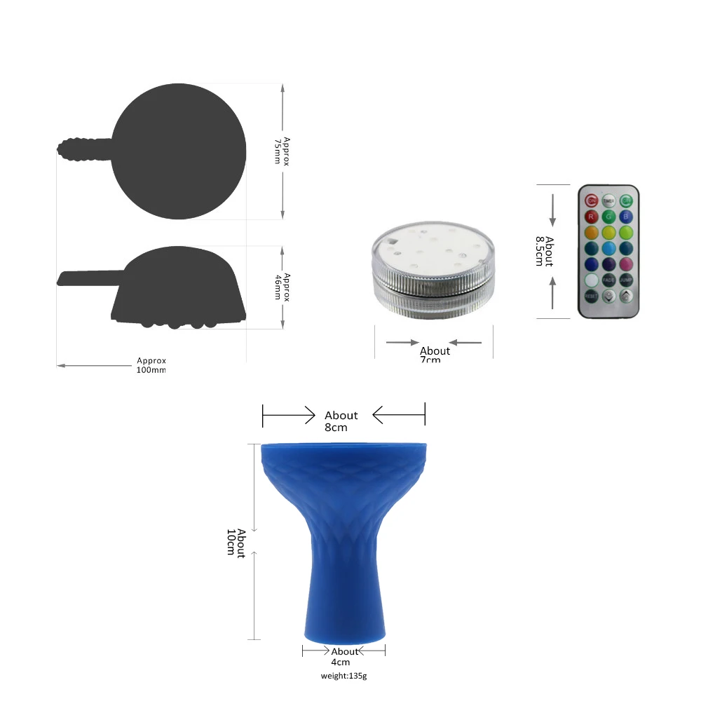 1 шт. новый дизайн набор круглых акриловых кальянов niewe Collectie Narghile Shisha с выдвижным
