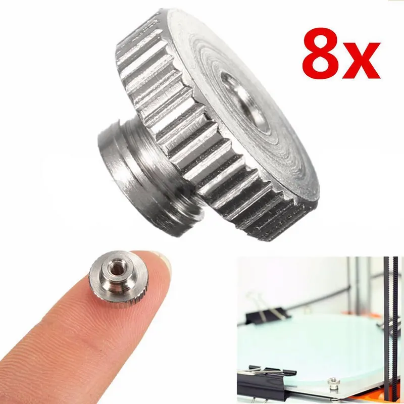 

Mayitr 8pcs New 11mm Leveling Thumb M3 Screw Nut Suitable For 3D Printer Spring-Loaded Heated Bed
