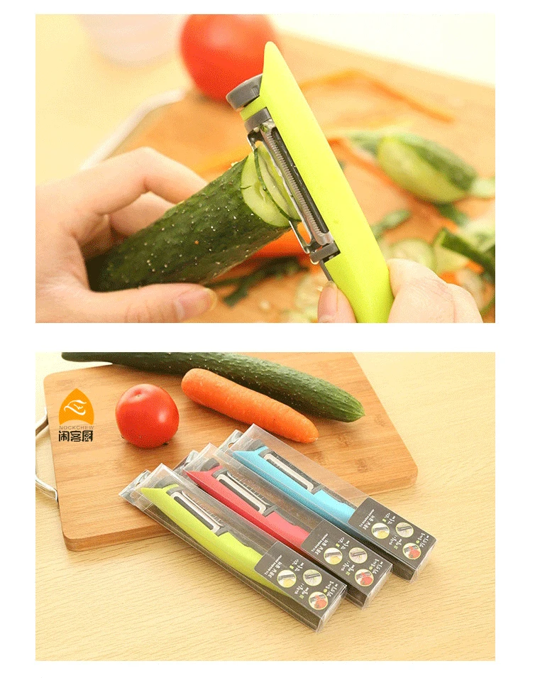 Многофункциональный 3 в 1 Картофелечистка овощерезка фрукты дыня острый нож для моркови Аксессуары Гаджеты 3 цвета