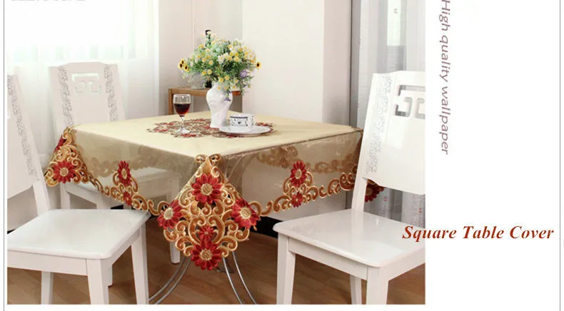 0428 скатерть, Европейский стиль, вышитая скатерть, элегантные скатерти с цветами, обеденный стол/чайный столик, карбинет, покрытие для свадьбы
