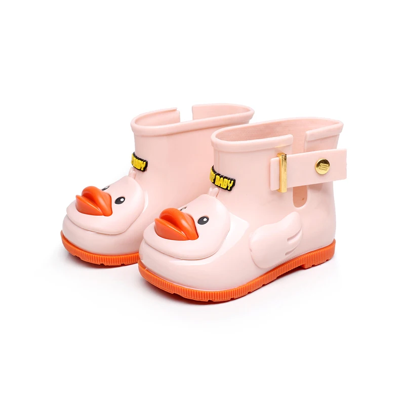 Image 2017 Mini Melissa Children Rain Ducks Lucky Baby Rain Boots Baby Girls Melissa Rain Boots Toddlers Boots  Water Shoes Anti Skid