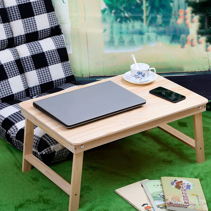 Folding Wood Laptop Table Bed Laptop Stand Desk Bed Sofa Learning Table