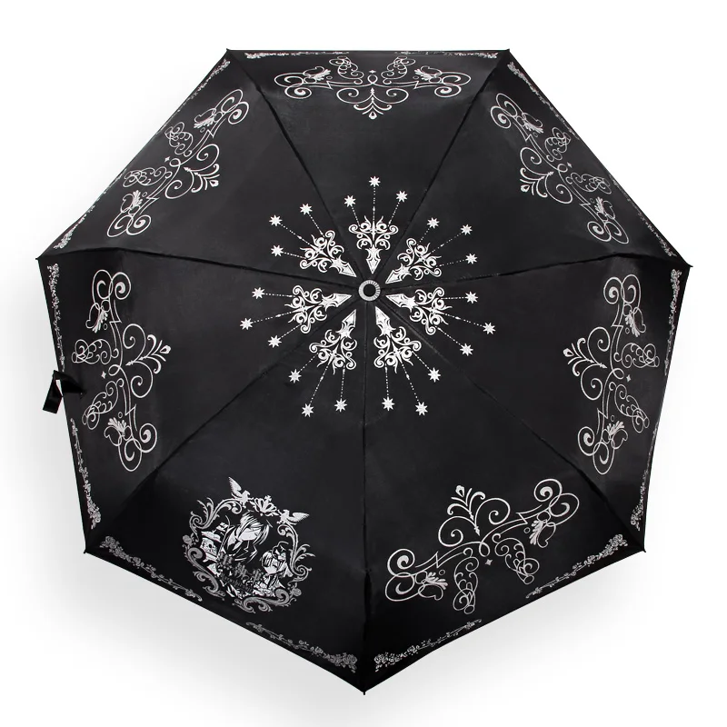 

Black Butler Umbrella Sebastian Michaelis Safety Reflected Light Pencil Umbrella Rain Umbrellas Gift Paraguas Trasparentes