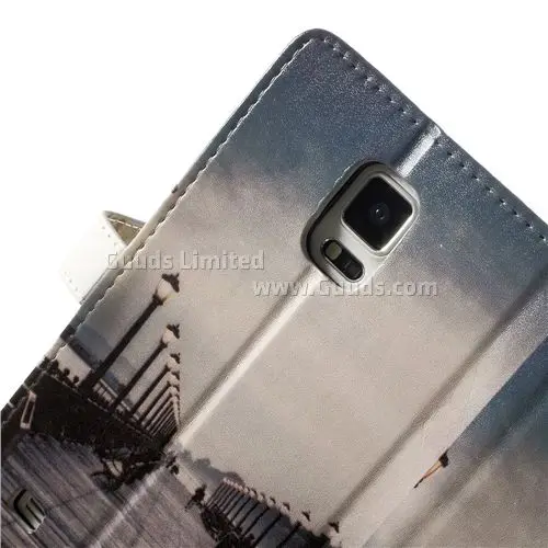 Retro Bridge Leather Flip Cover for Samsung Galaxy Note 4 N910