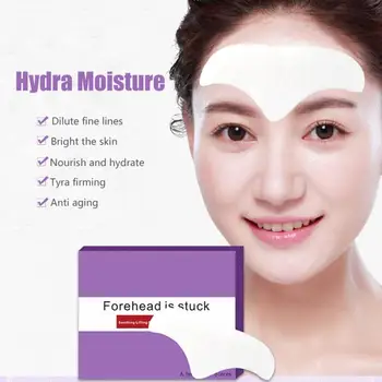 

10PCS/Box Anti Wrinkle Facial Pads Forehead Lines Skin Moisturizing Repairing Sticker Pad Use on Forehead and Between Eyes