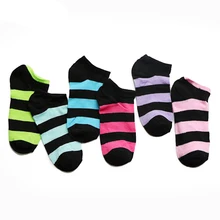 5 пар в партии, повседневные летние женские носки, короткие нейлоновые носки для женщин, широкие полосатые носки с художественным принтом, милые женские носки для девочек