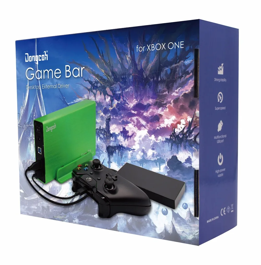 DongCoh Game Bar 1TB External Hard Drive for Xbox One Expension 1TB Hard Disk Game Drive Green