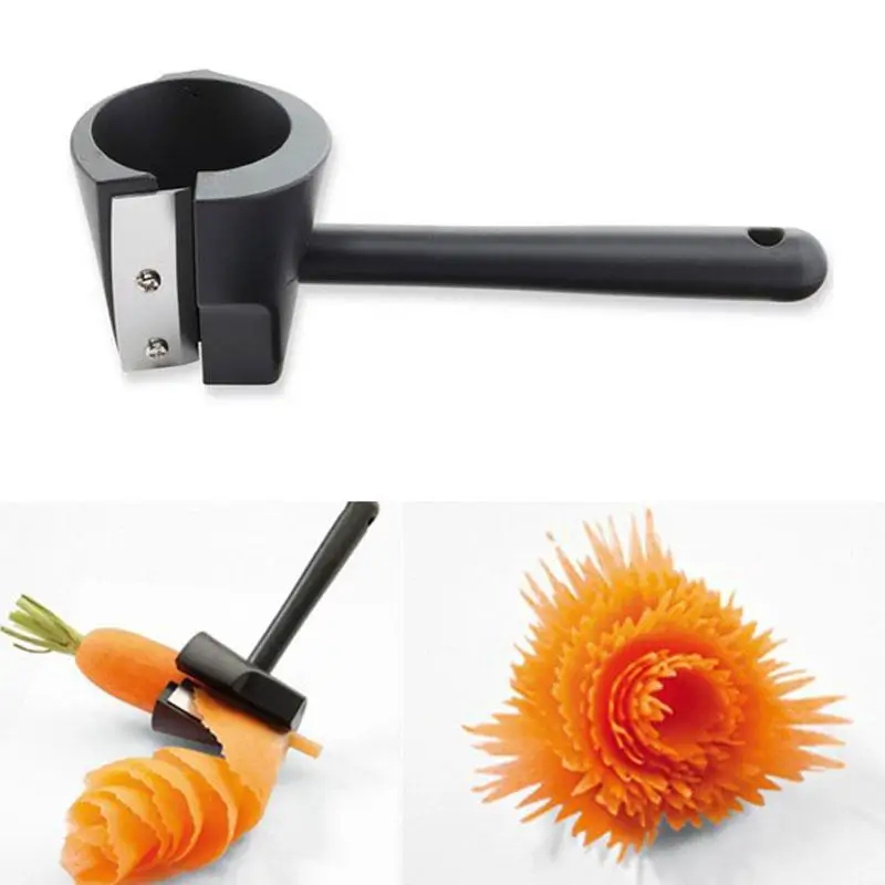 

Plastic Slicers Vegetable Fruit Spiral Shred Process Device Cutter Slicer Peeler Kitchen Tool Wave type Shredder