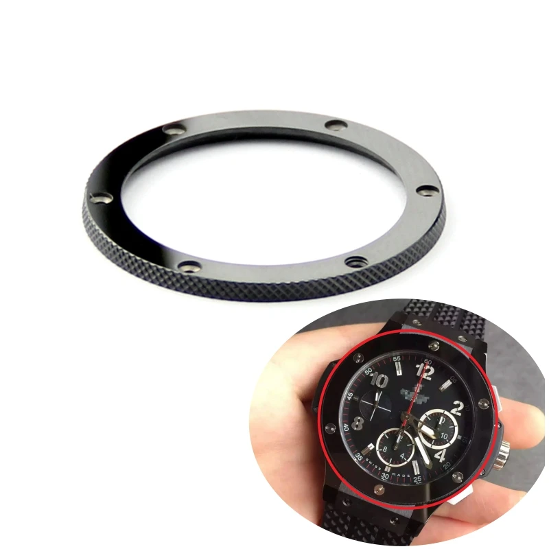 Высококачественные роскошные черные Яркие керамические часы с ободком для Hublot big bang и классические часы 42 мм 45 мм