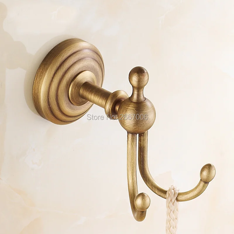 Free shipping European Style Robe Hook Clothes Hook Brass Construction