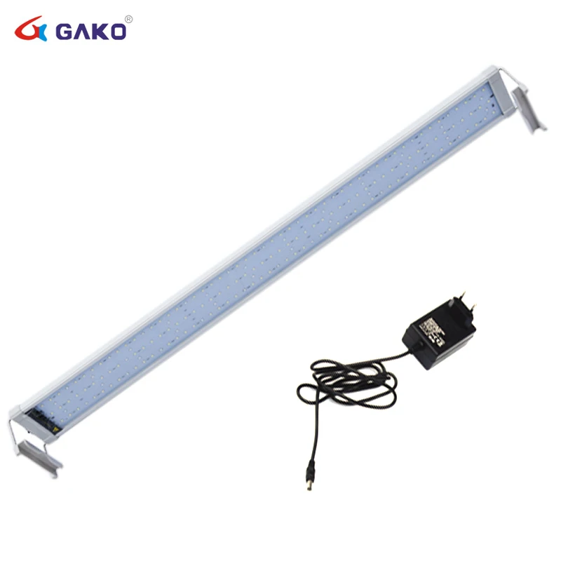 

Aquarium Light Fish Tank Light Lamp with 95-115cm Extendable Brackets 180 LED Light for 36W Aquario Lighting decro