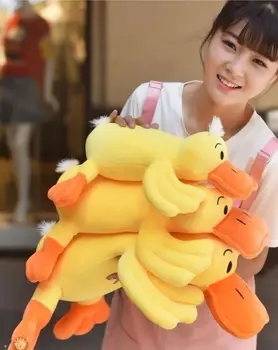 

creative cute plush duck toy soft yellow duck pillow doll gift