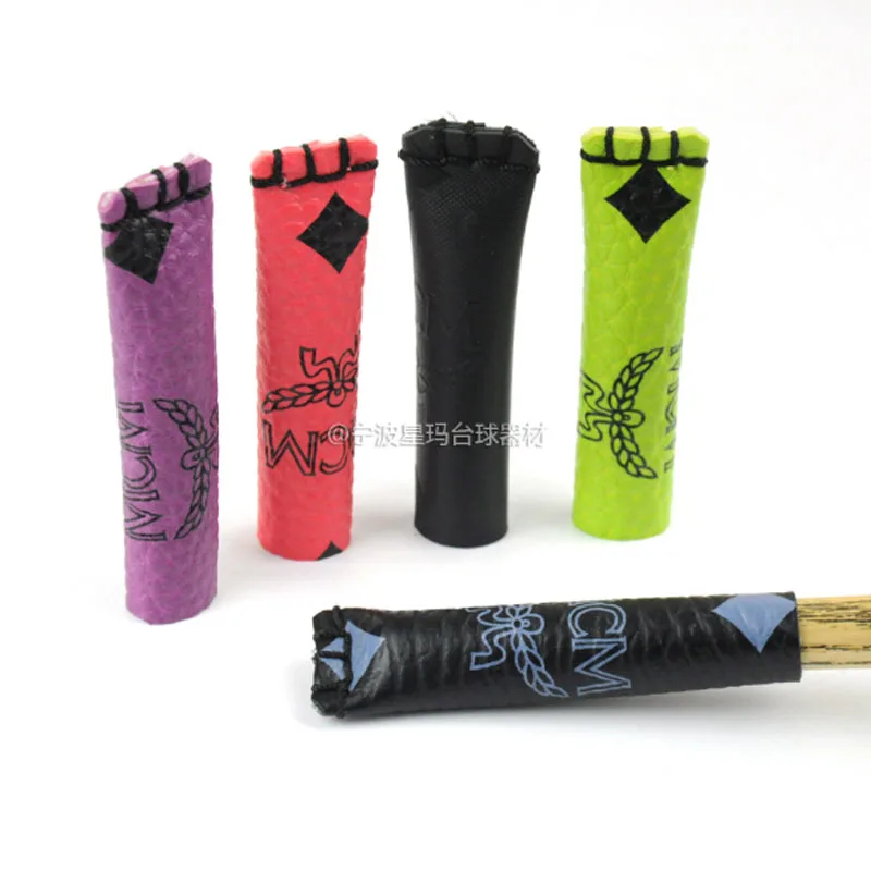 3 Pieces/lot Leather Handmade Snooker Cue Tip Protector Billiard