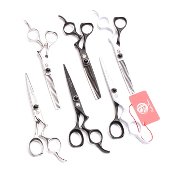 

5.5" 16cm 440C Purple Dragon Haircut Set Hairdressing Scissors Cutting Shears Thinning Scissors Professional Hair Scissors Z9016