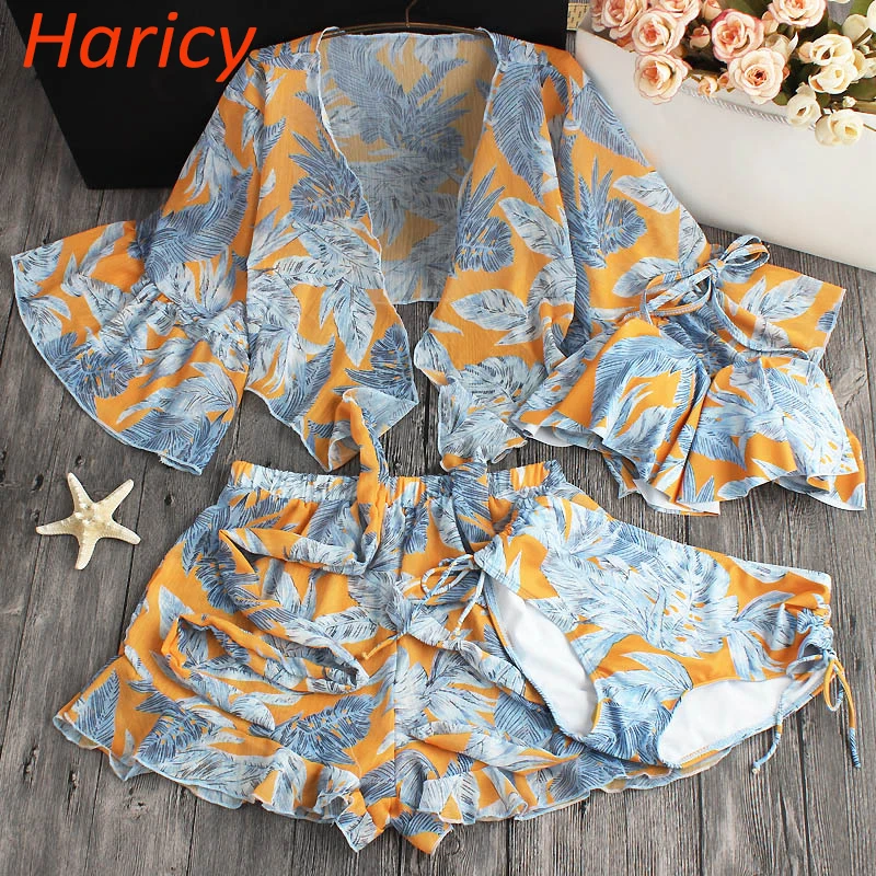 

2018 Women Dress Push up Halter Bikinis Swimsuit Sexy Retro Bikini Set Swimwear Female Floral Beachwear Biquini Bather