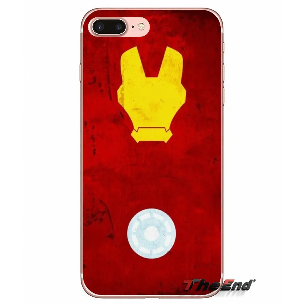 Тони Старк Марвел Железный человек для iPhone X 4 4S 5 5S 5C SE 6 6S 7 8 Plus Samsung Galaxy J1 J3 J5 J7 A3 A5 2016