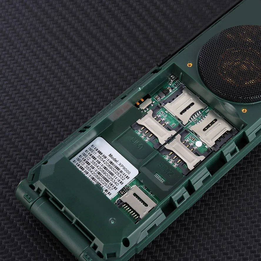 XP9000 4 SIM Card GSM Phone Dual Flashlight FM Long Standby Power Bank Rugged Outdoor Telephone Shockproof Big Voice Cellphone