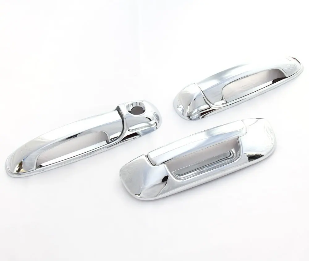 

ABS Chrome Door Handle Cover + Tailgate Cover For 02-08 Dodge Ram 1500 2 Door