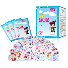 100 шт водонепроницаемый дышащий милый мультфильм группа помощи гомеостатический самоклеющийся бинты аптечка первой помощи комплект для детей уход за кожей