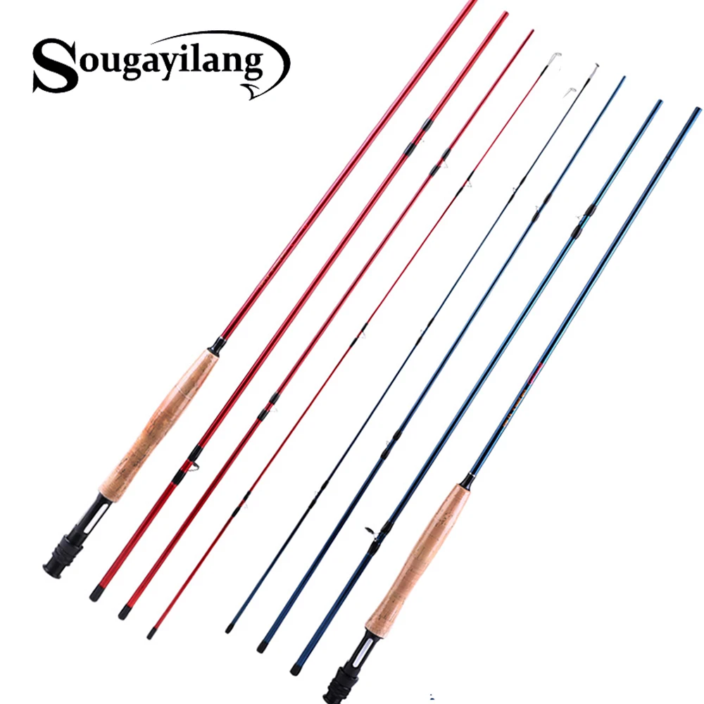Sougayilang удочка для ловли нахлыстом 8 86 фута 2 7 м 4 секции wt 5/6 нахлыстом|Удочки| |
