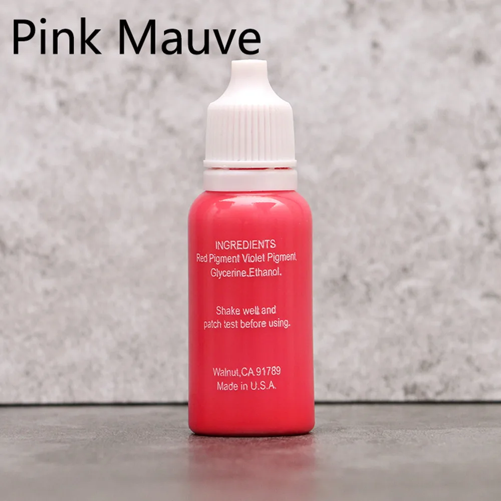 

New Professional Tattoo Ink Permanent Makeup Micro Pigment for Eyebrow Lip Eyeliner 1/2 oz 15ML ROSE RED 1Piece