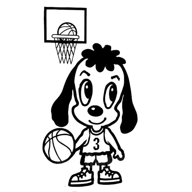 cartoon dog playing