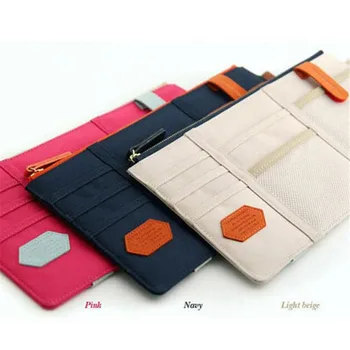 

Multi-purpose Auto Car Visor Organizer Canvas Sun Visor Storage Pouch Bag for Card Cell Phone Pen Sunglasses Holder