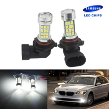 ANGRONG 2x HB3 9005 White SAMSUNG LED Foglight Sidelight Indicator Head Light Bulbs DRL 45W