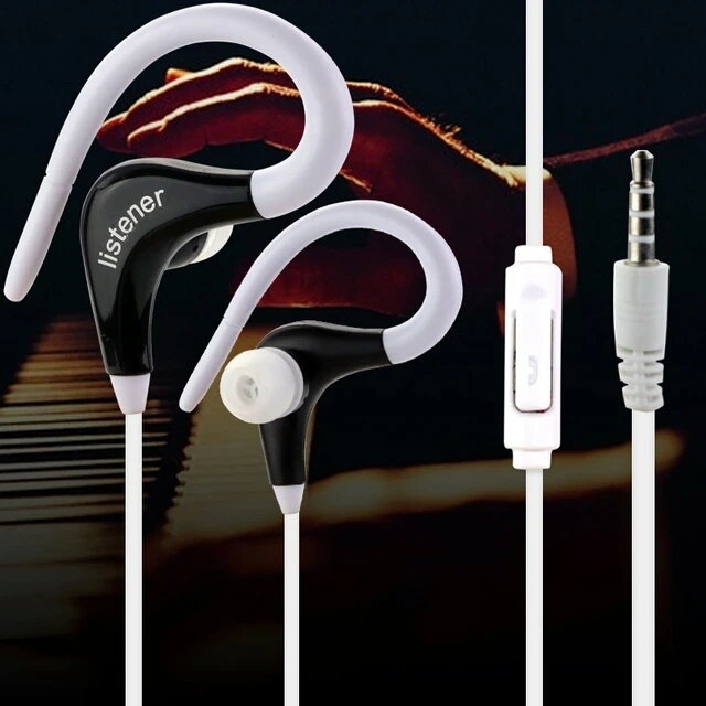 Wholesale Price Sport Earhook In Ear Earphones Headset with mic High quality Bass for running