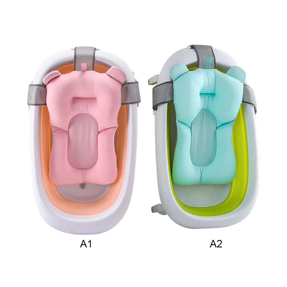 Детская складная ванна для новорожденных, детский поплавок, коврик для сиденья, противоскользящая купальная сетка, кровать/стул, детская портативная душевая ванна(без тазика