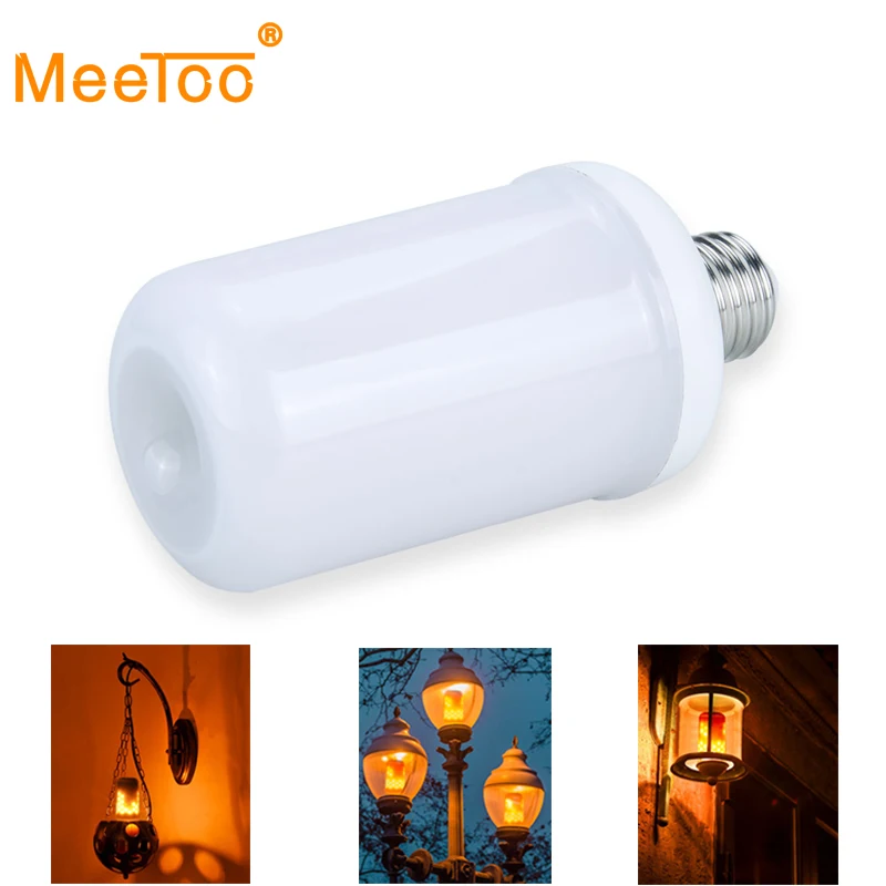 

E27 Simulation Flame Effect LED Bulb Corn Lamp Night Light Bulbs Novelty Emulation Fire Flicker Burning Decorative lamp Lantern