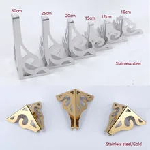 2 шт./лот Premintehdw мебель из нержавеющей стали диван ноги Европейский цветочный узор шкаф ноги Аппаратные аксессуары золото