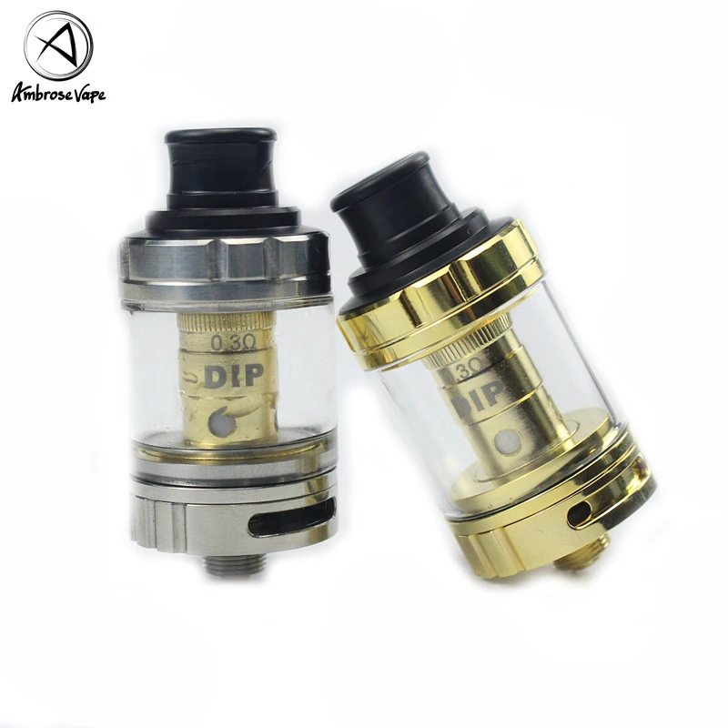 

Ambrose Vape 22mm RBA Tank Airflow Control Rebuildable Dripper Tank 3ml Capacity 510 Thread For Electronic Cigarettes Mod Box